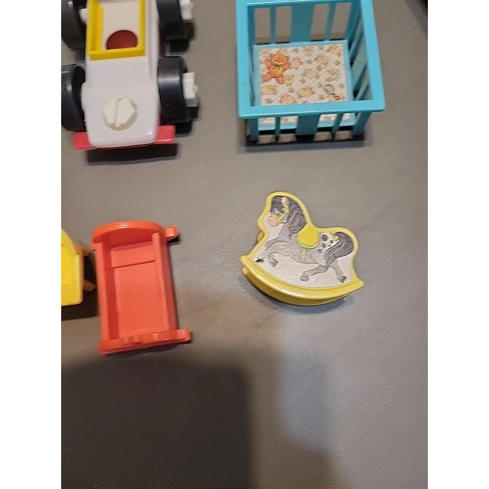 Fisher-Price Little People Vtg replacement Baby items etc...